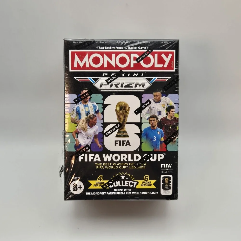 2026 Panini Prizm FIFA World Cup Monopoly Trading Card Box 6 Packs Sealed